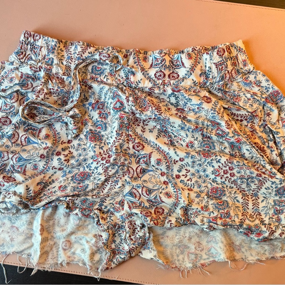 Brandy Melville Multicolor Floral High Waist Shorts